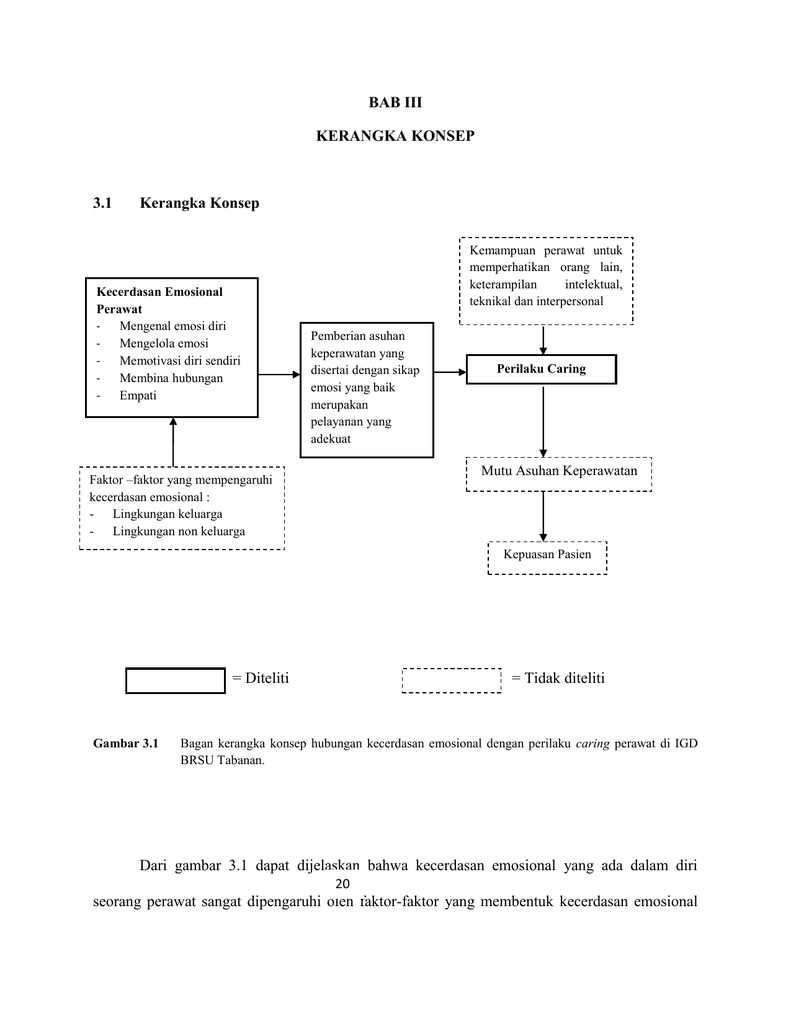 Bab Iii Kerangka Konsep 3 1 Kerangka Konsep Diteliti Tidak