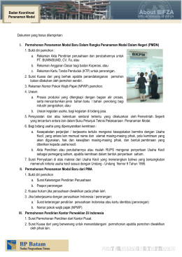 pusat pelayanan investasi terpadu