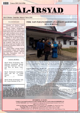 al-irsyad edisi 4 thn 2016