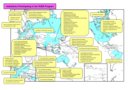 Institutions Participating in the HUSA Program
