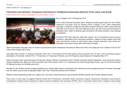 presiden dan menkes tekankan pentingnya pemberian makanan