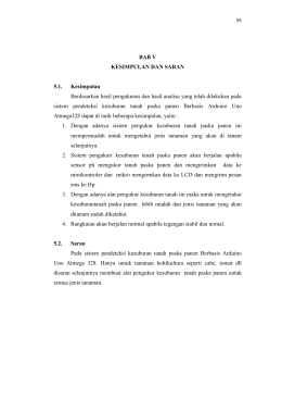 BAB V KESIMPULAN DAN SARAN 5.1. Kesimpulan Berdasarkan