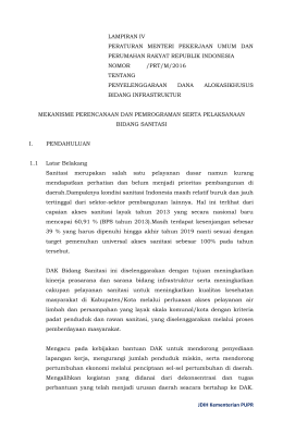 JDIH Kementerian PUPR LAMPIRAN IV PERATURAN MENTERI