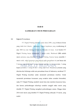 BAB II GAMBARAN UMUM PERUSAHAAN