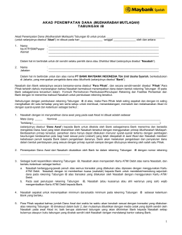 syarat dan ketentuan umum pembukaan rekening