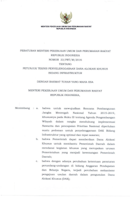 Form Data Umum Kabupaten / Kota