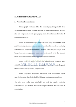 1 BAB III PROSEDUR PELAKSANAAN 3.1 Proses Pelaksanaan