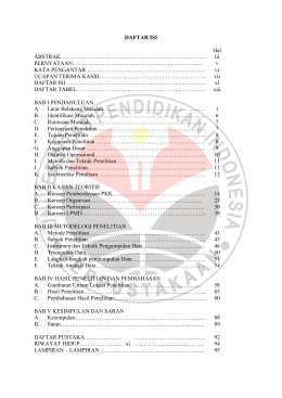 DAFTAR ISI Hal ABSTRAK