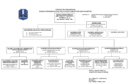 struktur organisasi badan pendidikan dan pelatihan kabupaten biak