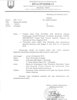 - Dinas Pendidikan Kota Semarang
