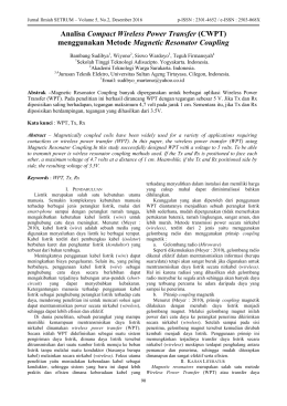 menggunakan Metode Magnetic Resonator Coupling