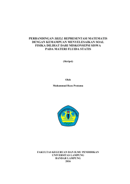perbandingan skill representasi matematis dengan kemampuan