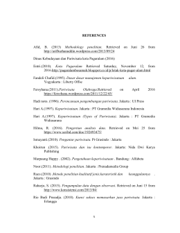 x REFERENCES Afid, B. (2013) Methodology penelitian. Retrieved