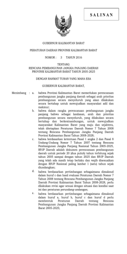 surat keputusan gubernur kalimantan barat