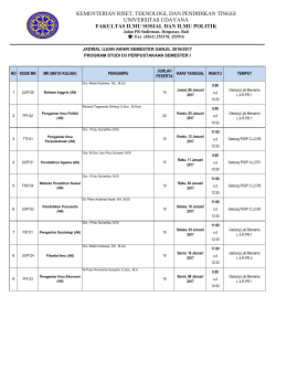 D3 1.xlsm - FISIP - Universitas Udayana