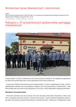 Generuj PDF - Ministerstwo Spraw Wewnętrznych i Administracji