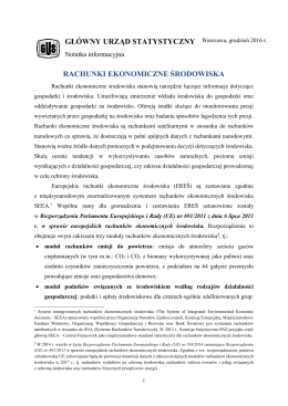 Rachunki ekonomiczne środowiska