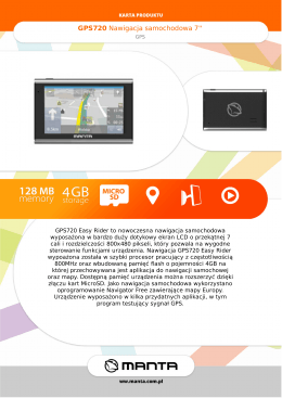 GPS720 Nawigacja samochodowa 7