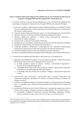 1 Załącznik nr 9 do Umowy nr UM-BAR-16-900-0001