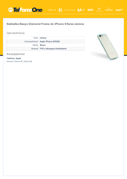 Nakładka Beeyo Diamond Frame do iPhone 5/5s/se