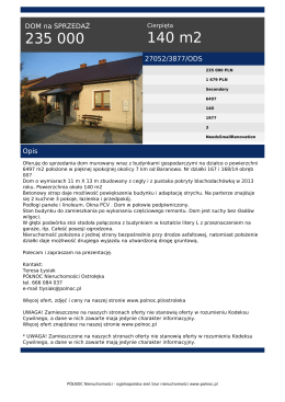 Wydruk oferty PDF - PÓŁNOC Nieruchomości