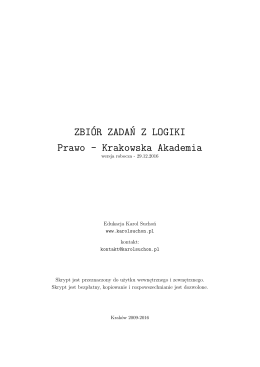 Zbi&oacute;r zadań z logiki