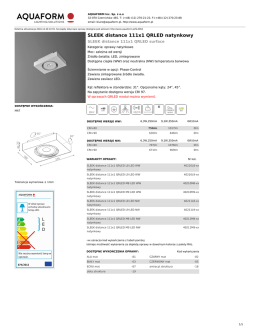 SLEEK distance 111x1 QRLED natynkowy