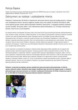 Generuj PDF - Policja Śląska