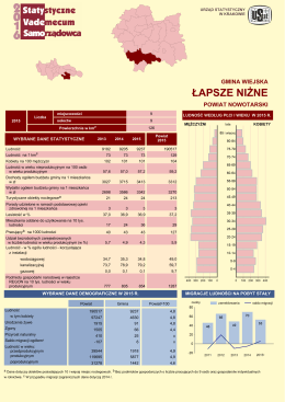 Łapsze Niżne - Urząd Statystyczny w Krakowie