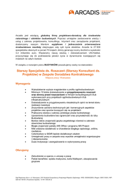 Starszy Specjalista ds. Roszczeń (Starszy Konsultant ds