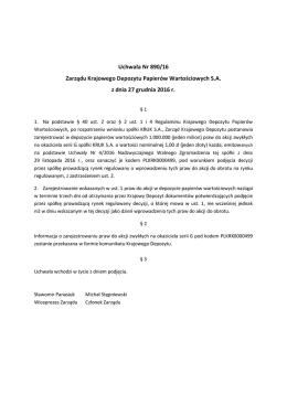 Uchwała Nr 0890-2016