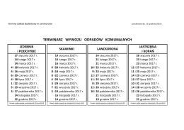 harmonogram - Gminny Zakład Budżetowy