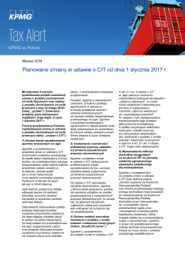 Tax Alert KPMG w Polsce