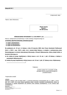 załącznik nr 3 do SIWZ