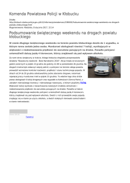 Generuj PDF - Komenda Powiatowa Policji w Kłobucku