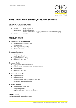 sprawdź szczeg&oacute;ły - CHOWAŃSKI | stylista