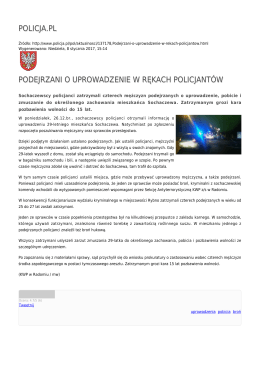 policja.pl podejrzani o uprowadzenie w rękach policjantów