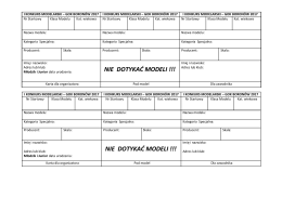 Karta -konkurs modelarski 2017