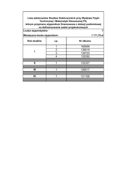 SD Wydziału Fizyki Technicznej i Matematyki Stosowanej