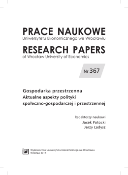 Podstawy ekonomiczne kształtowania i racjonalnego wykorzystania