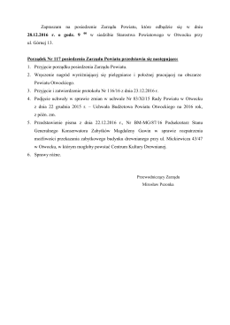 posiedzenie Zarządu Powiatu