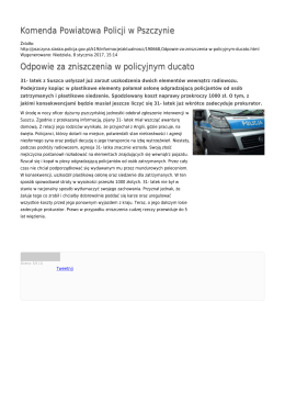 Generuj PDF - Komenda Powiatowa Policji w Pszczynie