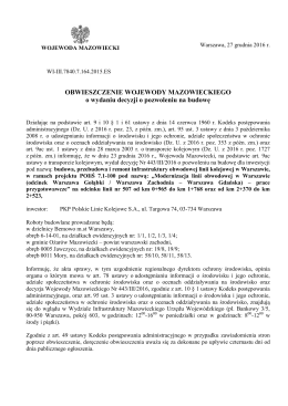 treść obwieszczenia