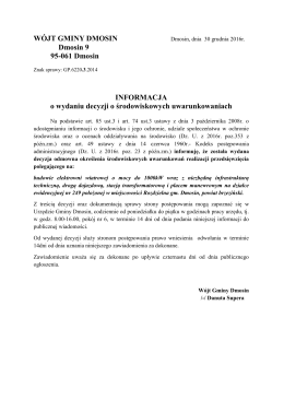 WÓJT GMINY DMOSIN Dmosin 9 95