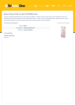 Beeyo Flower Dots for Sam S6 (G900) silver