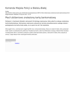 Generuj PDF - Komenda Miejska Policji w Bielsku