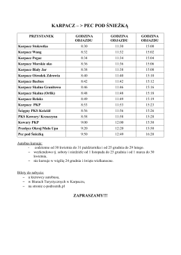 karpacz – > pec pod śnieżką - Karpacz