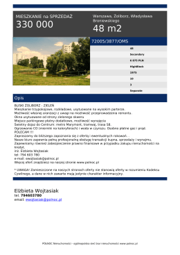 Wydruk oferty PDF - PÓŁNOC Nieruchomości