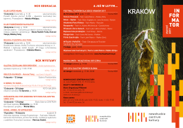 Informator styczeń 2017 - Nowohuckie Centrum Kultury