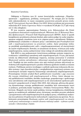 &copy; Niepełnosprawność &ndash; zagadnienia, problemy, rozwiązania. Nr IV